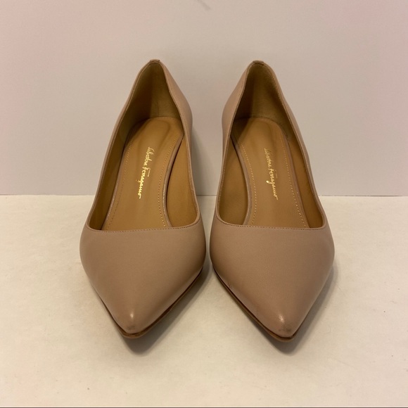 Salvatore Ferragamo 70mm High Heel Nude Pump - Picture 8 of 15